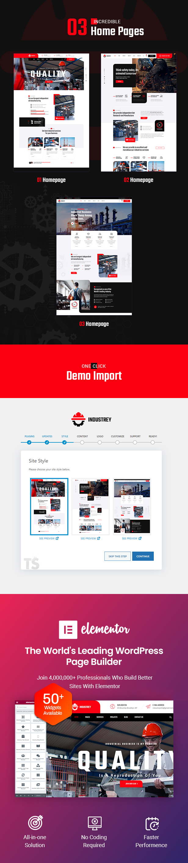 Industrey WordPress Theme